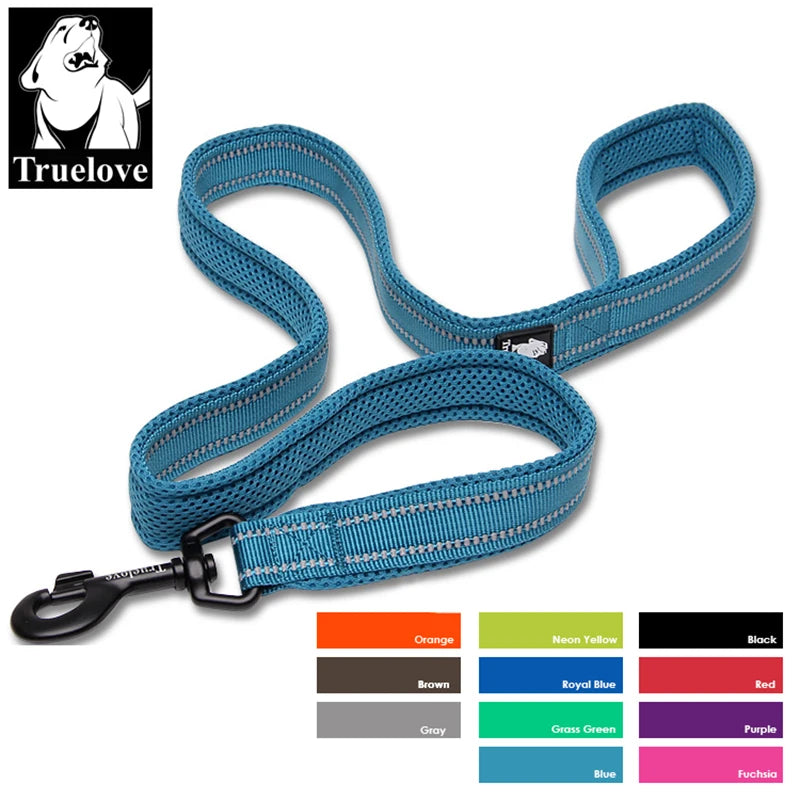 Correa Truelove Suave para Perros y Gatos | Malla Acolchada Reflectante de Nylon - Paseo y Entrenamiento 110cm TLL2111