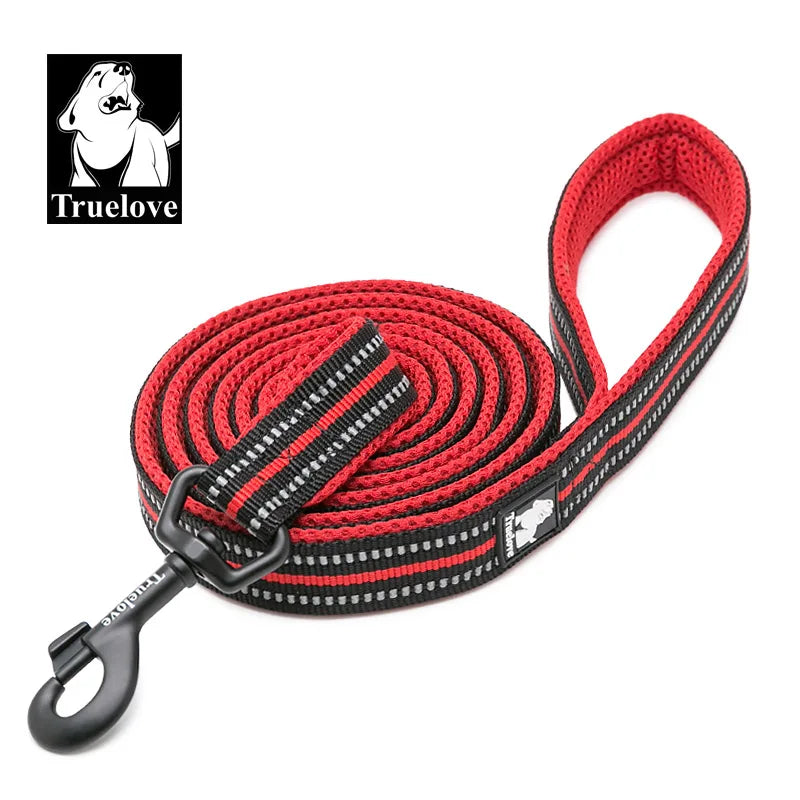 Correa Truelove Suave para Perros y Gatos | Malla Acolchada Reflectante de Nylon - Paseo y Entrenamiento 110cm TLL2111