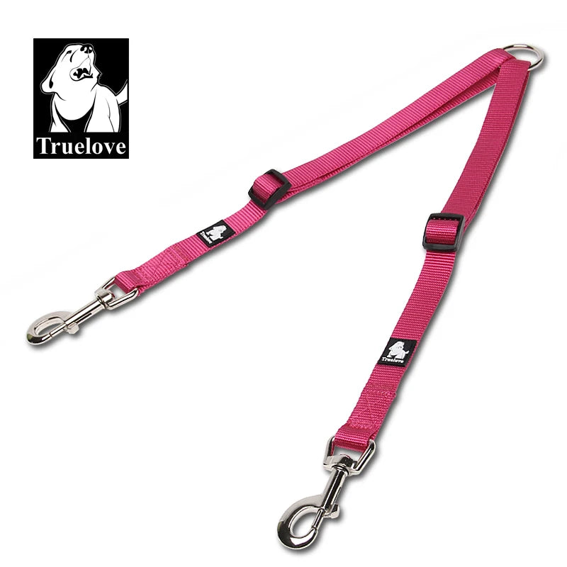 Divisor Truelove TLl2372 para 2 Perros | Doble Correa Anti-Enredo de Nylon
