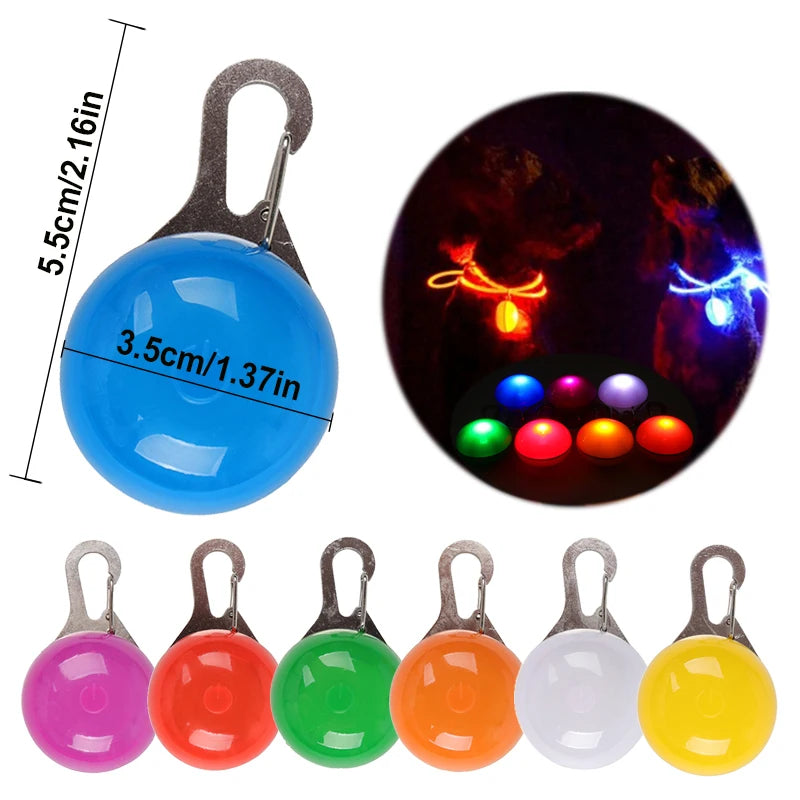 Collar LED YUDODO de Nylon para Perros y Gatos | Collar Luminoso Fluorescente de Seguridad Nocturna con Luz Intermitente