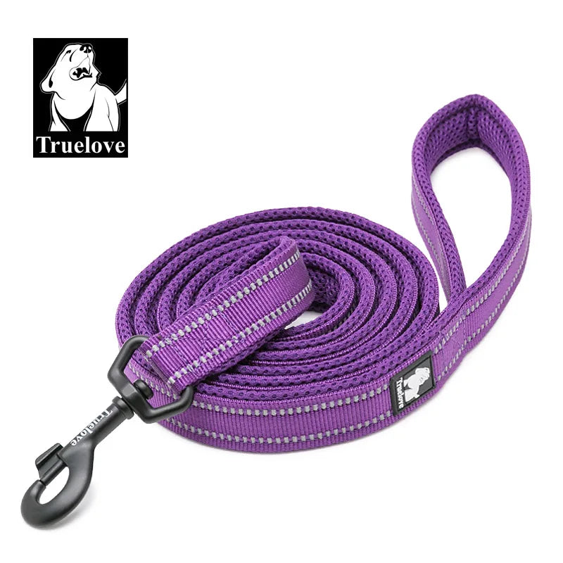 Correa Truelove Suave para Perros y Gatos | Malla Acolchada Reflectante de Nylon - Paseo y Entrenamiento 110cm TLL2111