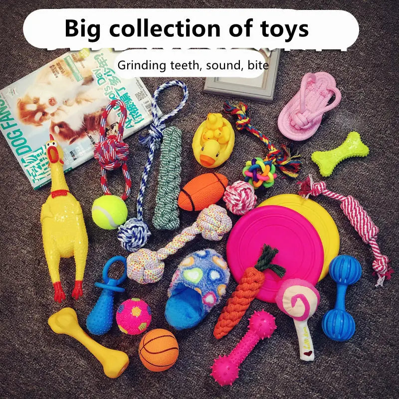 juguete de goma con sonido para perro