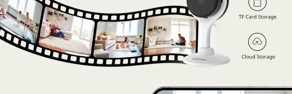 Cámara de Vigilancia WiFi 3MP para Interior | Mini Cámara IP Smart Home 24/7 – Modelo K10