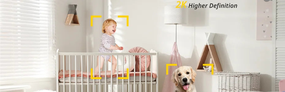 Cámara de Vigilancia WiFi 3MP para Interior | Mini Cámara IP Smart Home 24/7 – Modelo K10