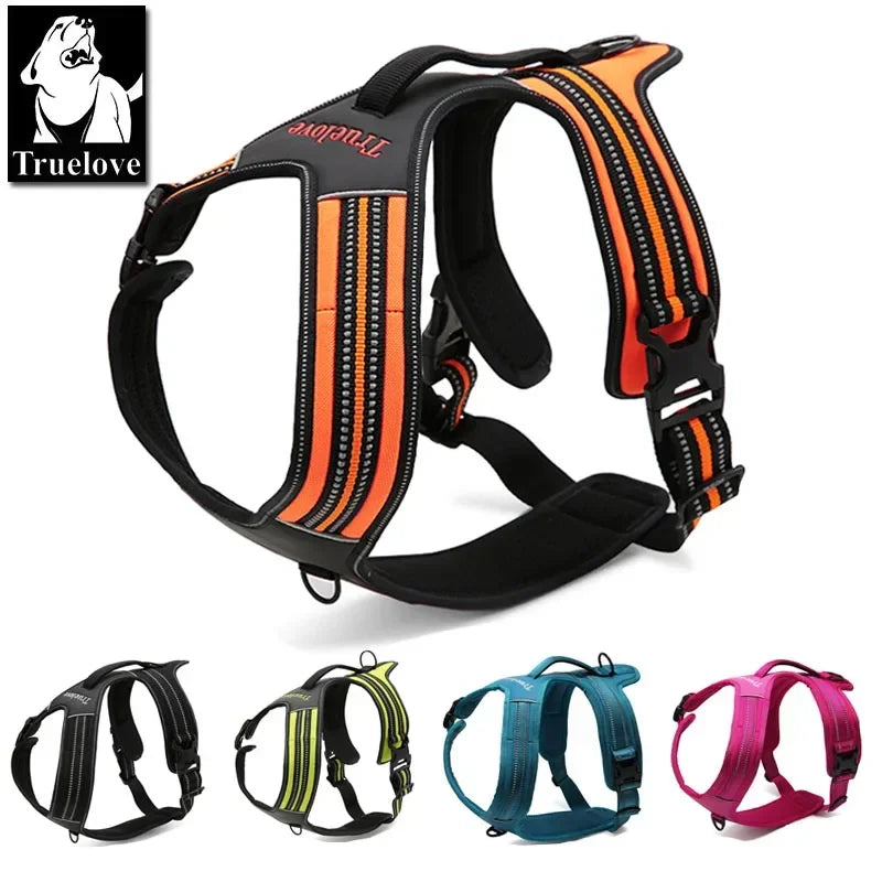 Arnés Deportivo Truelove para Perros | Chaleco Reflectante de Nylon Anti-Tirones con Asa - Aventura Outdoor TLH5551